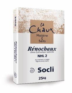 Hidrauliskais kaļķis CHAUX TÉRÉCHAUX NHL 2 (25 kg, pelēks)