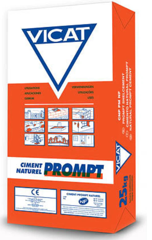 Dabīgais cemnts  Vicat Prompt (25 kg, bēšs)